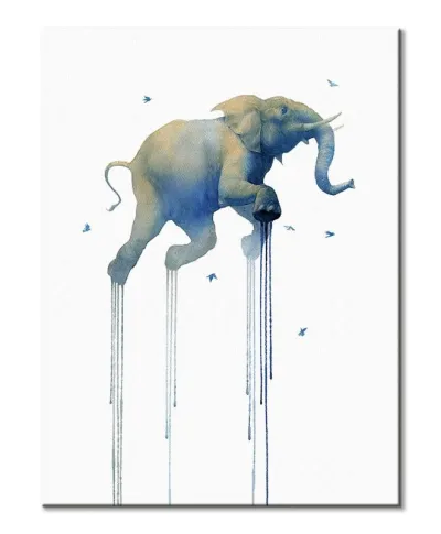 Journey 1 Elephant - obraz na płótnie