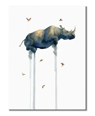 Journey 2 Rhino - obraz na płótnie