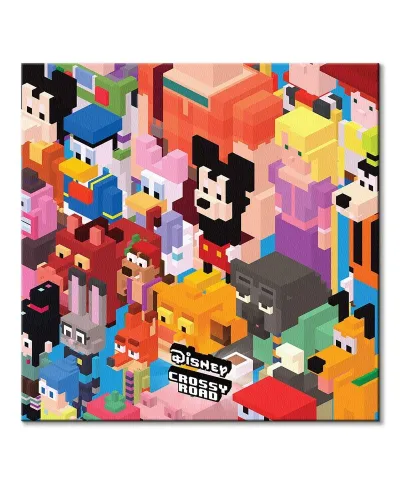 Crossy Road (Crowd Of Familiar Faces Zoom) - obraz na płótnie