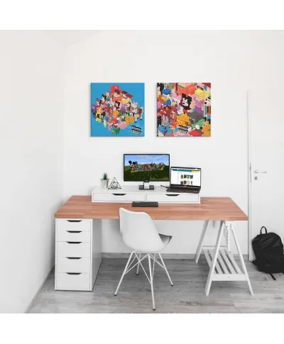 Crossy Road (Crowd Of Familiar Faces Zoom) - obraz na płótnie