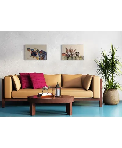 Johnny, Freckles & Halfpint - obraz na płótnie