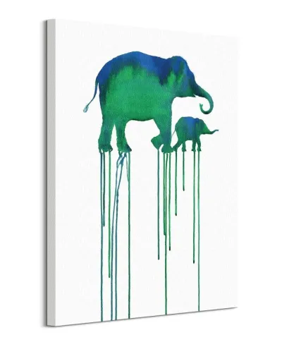 Asian Elephants - obraz na płótnie