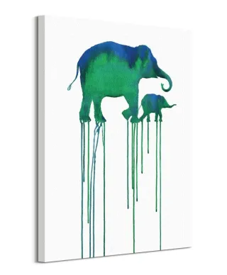 Asian Elephants - obraz na płótnie