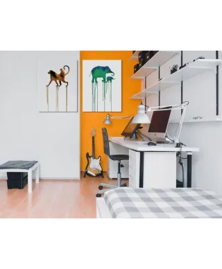 Asian Elephants - obraz na płótnie