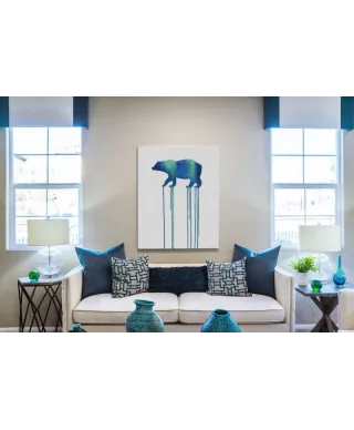 Cosmic Bear - obraz na płótnie