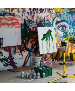 Gorilla - obraz na płótnie