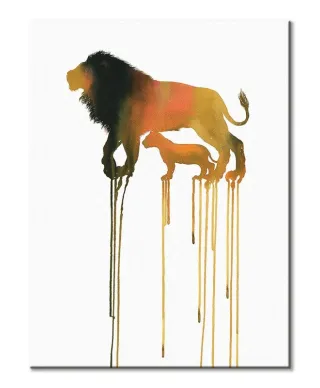 Lions - obraz na płótnie