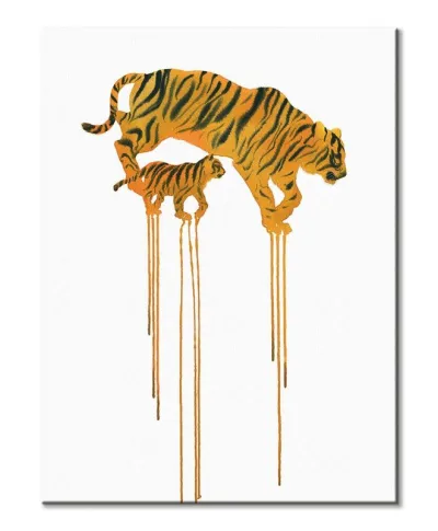 Tigers - obraz na płótnie