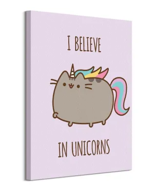 Pusheen (I Believe in Unicorns) - obraz na płótnie