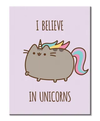 Pusheen (I Believe in Unicorns) - obraz na płótnie