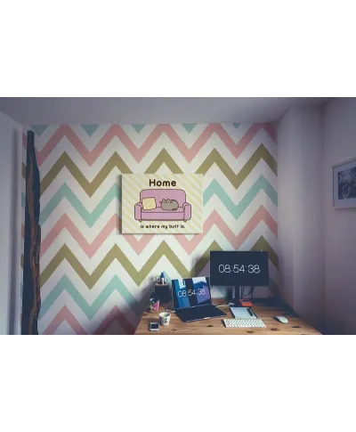 Pusheen (Home) - obraz na płótnie