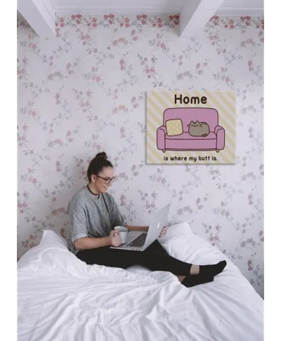 Pusheen (Home) - obraz na płótnie