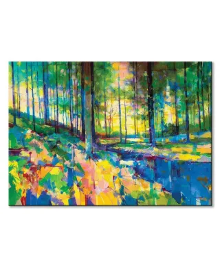 Obraz na ścianę - Little Staple Edge Wood - Płótno 120x85 cm