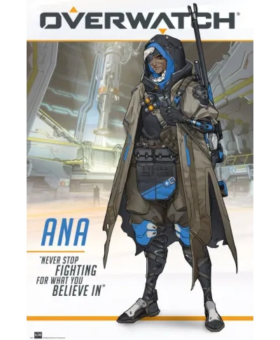 Overwatch Ana - plakat gamingowy