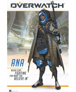 Overwatch Ana - plakat gamingowy