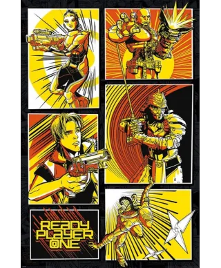 Player One (Comic Panels) - plakat filmowy