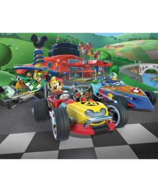 Fototapeta dla dzieci - Myszka Miki Racers - 3D - Walltastic - 244x305 cm