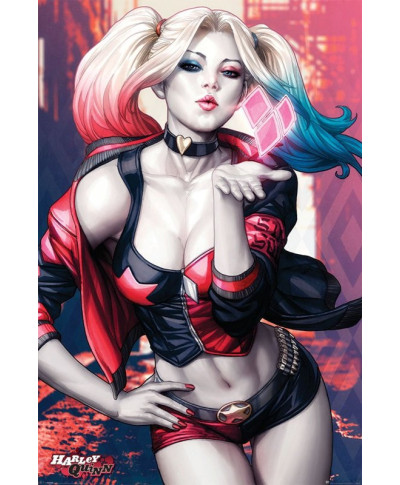 Batman Harley Quinn Kiss - plakat