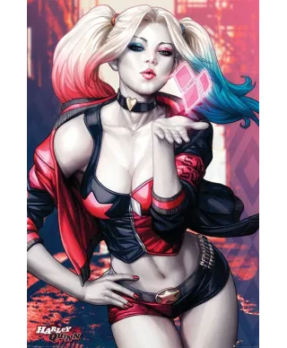 Batman Harley Quinn Kiss - plakat