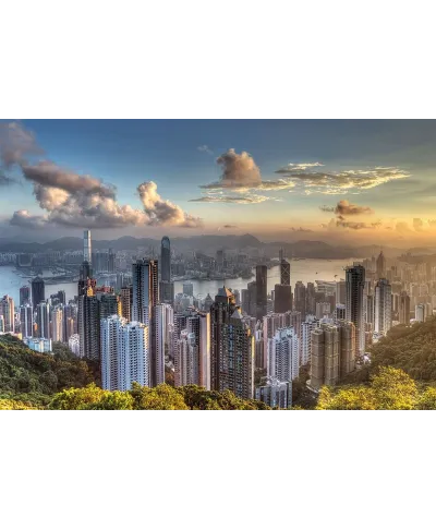 Hong Kong Wzgórze Wiktorii - plakat