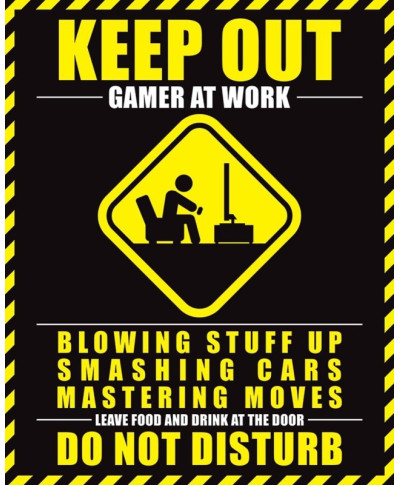 Gamer At Work - plakat
