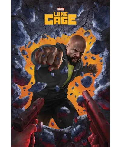 Luke Cage Wall Break - plakat