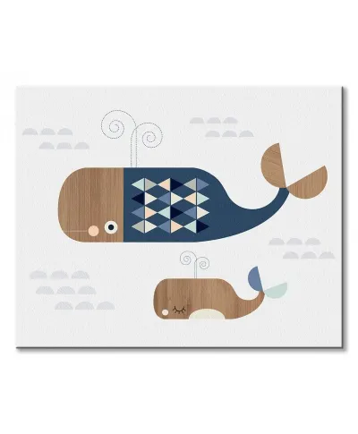Whales - obraz na płótnie