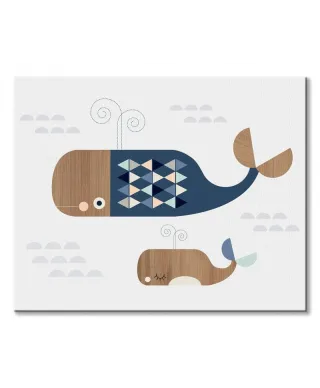 Whales - obraz na płótnie