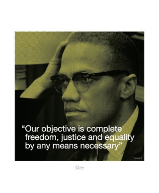 Malcolm X (Życiowe cytaty) - reprodukcja