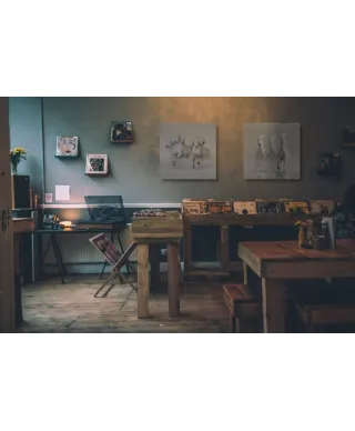 Three White Horses - obraz na płótnie