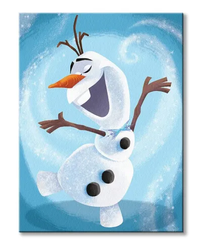 Olaf's Frozen Adventure Dance - obraz na płótnie