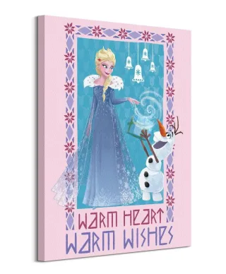 Olaf's Frozen Adventure Warm Heart Warm Wishes - obraz na płótnie