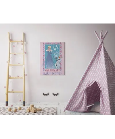 Olaf's Frozen Adventure Warm Heart Warm Wishes - obraz na płótnie