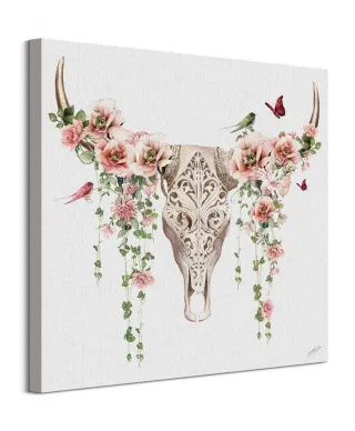 Floral Skull - obraz na płótnie