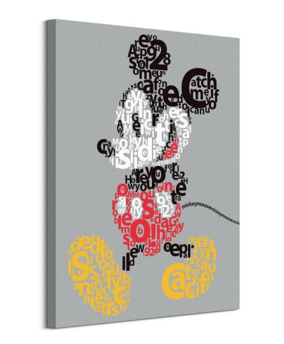 Mickey Mouse Type - obraz na płótnie