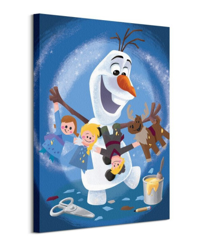 Olaf's Frozen Adventure Characters - obraz na płótnie