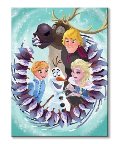 Olaf's Frozen Adventure Group - obraz na płótnie