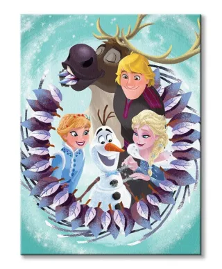 Olaf's Frozen Adventure Group - obraz na płótnie