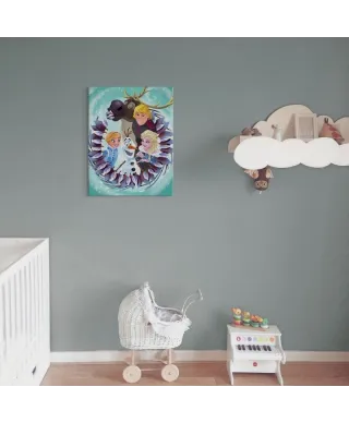 Olaf's Frozen Adventure Group - obraz na płótnie