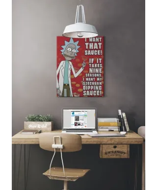 Rick and Morty Szechuan Sauce - obraz na płótnie