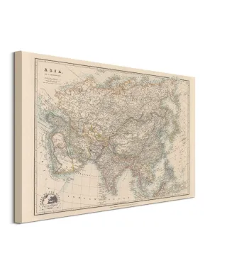 Stanfords Mapa Świata 1884 - obraz na płótnie