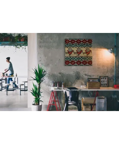 Tribal Birds - obraz na płótnie