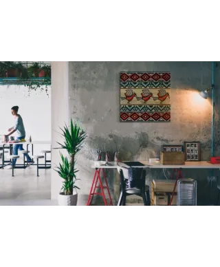 Tribal Birds - obraz na płótnie