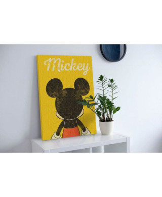 Mickey Mouse Back Distressed - obraz na płótnie