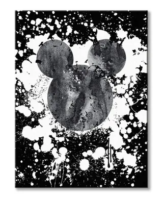 Mickey Mouse Splatter - obraz na płótnie
