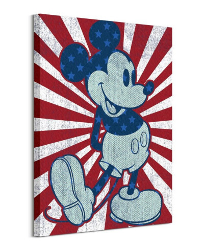 Mickey Mouse Starburst - obraz na płótnie