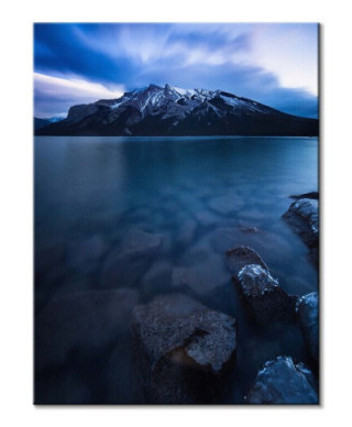 Lake Minnewanka, Canada - obraz na płótnie