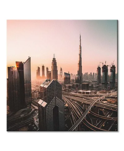 Dubai Sunrise - obraz na płótnie