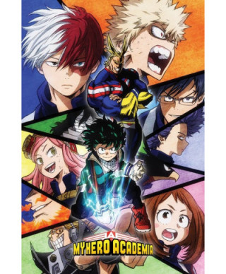 My Hero Academia Characters Mosaic - plakat