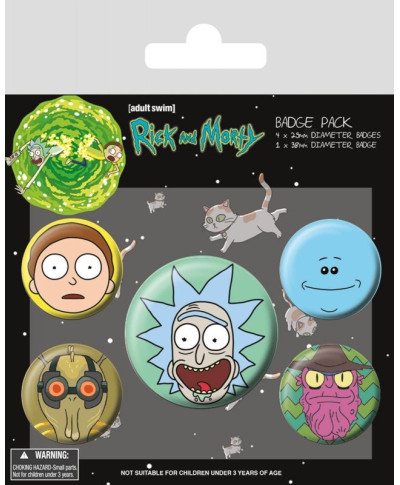 Rick and Morty (Heads) - przypinki